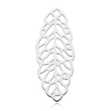 Decorative charm, leaf pendant, silver 925 BL 970 - 0,8 mm