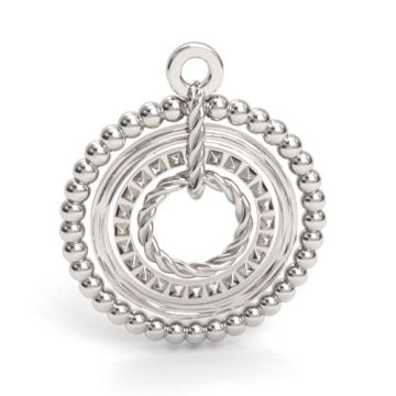 Decorative pendant  - rings, silver 925 S-CHARM 729