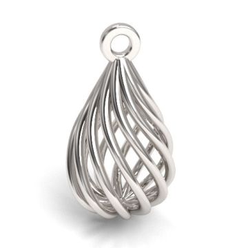 Decorative open-work pendant / charm, silver 925 S-CHARM 677