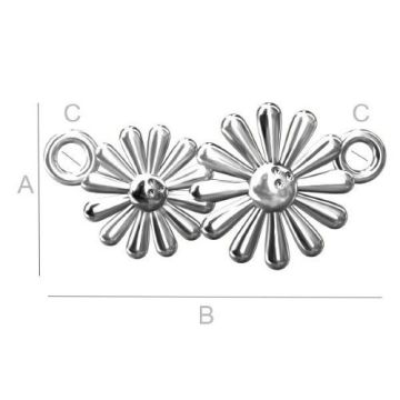 Charm Daisy Silver 925 ODL-00035