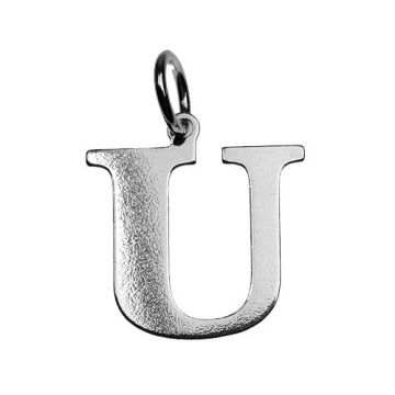 Charm LETTER 'U' Silver 925 BL U - 0,4 mm