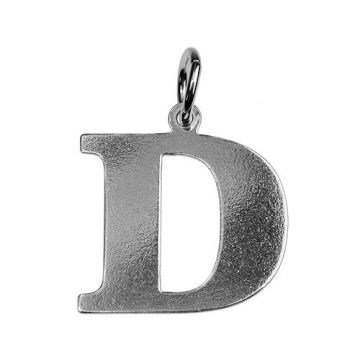 Charm LETTER 'D' Silver 925 BL D - 0,4 mm