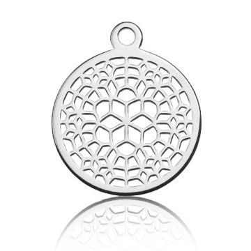 Charm Rosette Silver 925 BL 405 - 0,4 mm