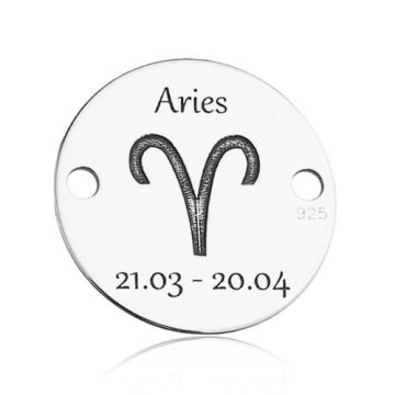 Łącznik / Zawieszka Aries Baran Znak Zodiaku, srebro 925 BL 613 - 0,4 mm