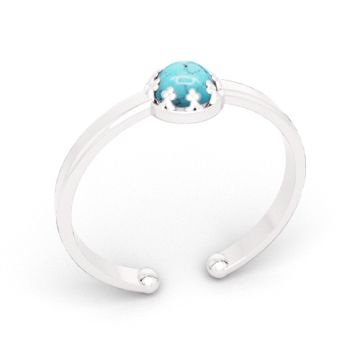 Adjustable ring with natural stone 4 mm, silver 925 PB-0013