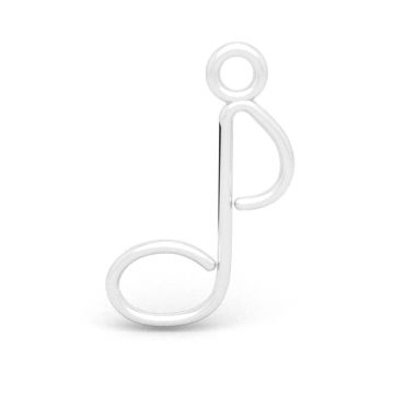 Decorative pendant - note for music lovers, 925 silver D49