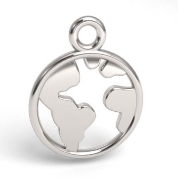 Globe Charm / pendant, silver 925 S-CHARM 690