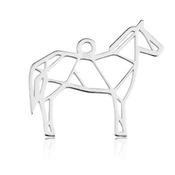 Charm Horse Origami Silver 925 BL 639 - 0,4 mm