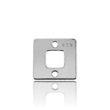 Charm/Connector Square Silver 925 BL 218 - 0,4 mm