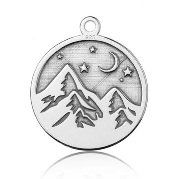 Charm Mountains Silver 925 BL 530 - 0,8 mm