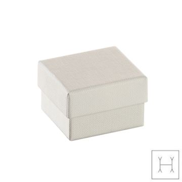 High-quality paper jewelry box in beige colour 5,0 x 4,5 cm PD-TORINO BE-VP01