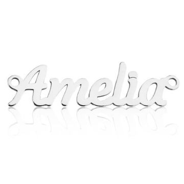 Zawieszka / Łącznik Imię Amelia, srebro 925 BL AMELIA - 0,4 mm