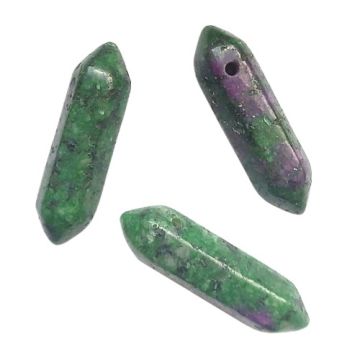 Natural stone Jade - arrowhead, icicle, amulet - big 32x9 mm