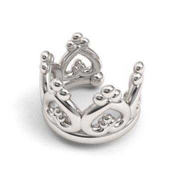 Open-work ear cuff with the crown pattern, silver 925 NA 19