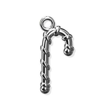 Charm Candy Cane Silver 925 S-CHARM 160