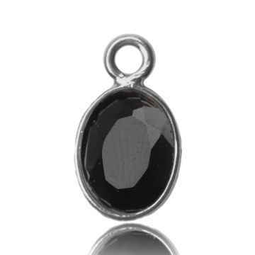 Pendant with natural stone - onyx, 925 silver KNO-ONYX