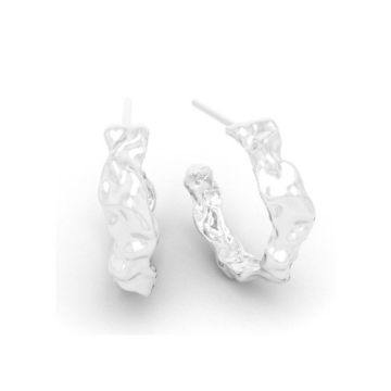 Decorative Earrings finding in irregular shape, silver 925 EX 29