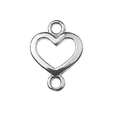 Connector Heart Silver 925 S-CHARM 291