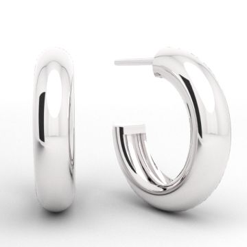 Decorative stud earrings - circles, silver 925 EX 33