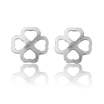 Earrings, earstuds Clover Silver 925 SZ 17