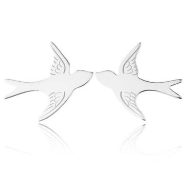 Swallow earstuds / earrings, silver 925 SZ 277