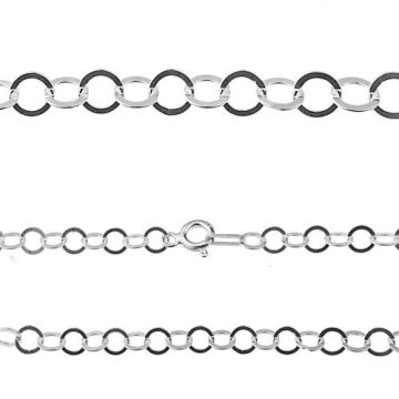 Rolo chain, silver 925 R112 - 45 CM