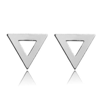 Earstuds, earrings Triangle Silver 925, SZ 23