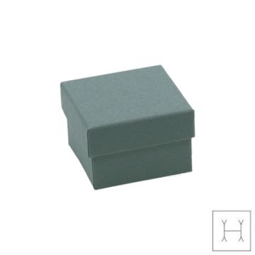 High-quality paper jewelry box in dark grey color 5,0 x 4,5 cm PD-MODENA SE-VM01