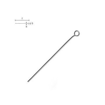 Headpin with hook Silver 925 SZPO 0,80 15 mm