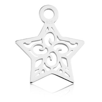 Charm Open-work Star Silver 925 BL 748 - 0,8 mm