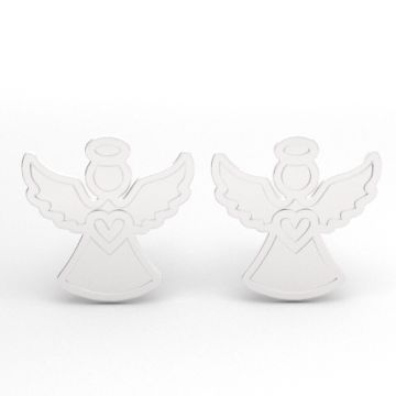 Earrings / earstuds Angels with heart Silver 925 SZ 179