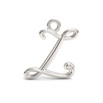 Decorative Charm - Letter Z, Silver 925 Letter Z