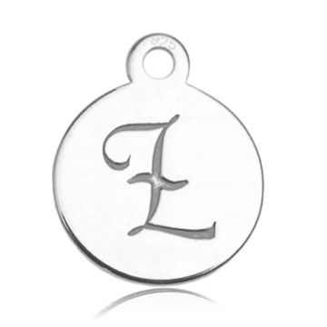 Charm - Letter Ł engraved