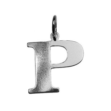 Charm LETTER 'P' Silver 925 BL P - 0,4 mm