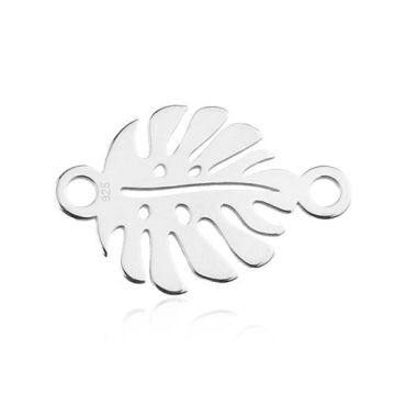 Connector Small Monstera Leaf Silver 925 BL 768 - 0,8 mm