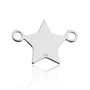 Engravable Connector Star Silver 925 BL 603 - 0,8 mm