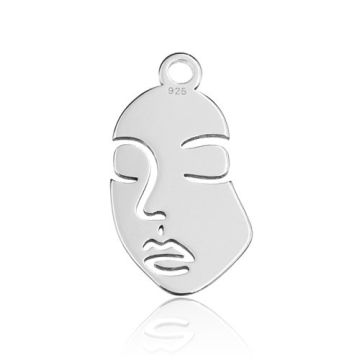 Charm Face, silver 925 BL 884 - 0,8 mm