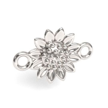 Connector Sunflower, silver 925 S-CHARM 643