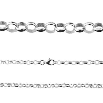 Rolo chain, silver 925 R006 - 50 CM