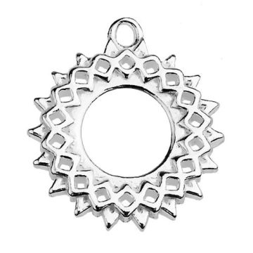 Charm Rosette open-work Silver 925 S-CHARM 211