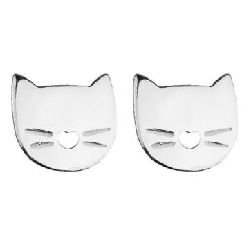 Earrings, earstuds Cats Silver 925 SZ 131