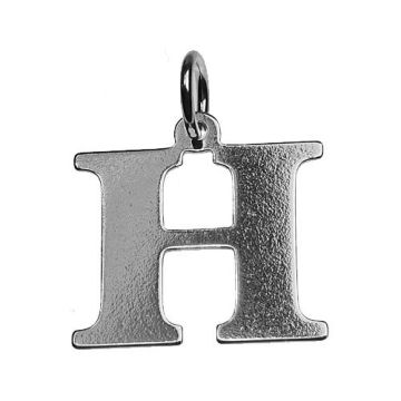 Charm LETTER 'H' Silver 925 BL H - 0,4 mm