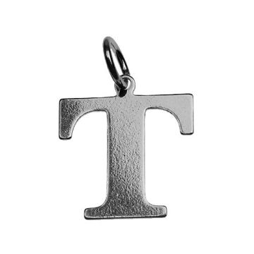 Charm LETTER 'T' Silver 925 BL T - 0,4 mm