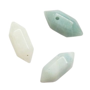 Natural stone Amazonite - arrowhead, icicle, amulet - small 20x9 mm