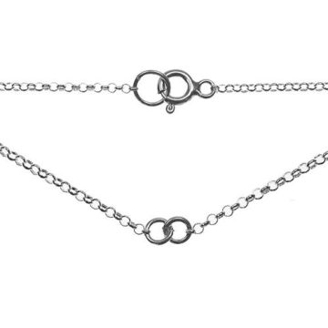 Necklace finding Rolo Silver 925 S-CHAIN 6 - 40 CM