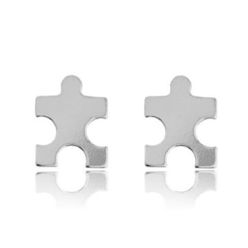 Earstuds, earrings Puzzle Silver 925 SZ 155