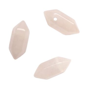 Natural stone Rose quartz - arrowhead, icicle, amulet - small 20x9 mm