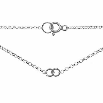 Necklace finding Rolo Silver 925 S-CHAIN 6 D - 40 CM