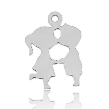 Charm Kissing Children Silver 925 BL 227 - 0,4 mm