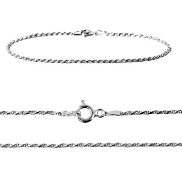 Bracelet corda weave, Silver 925 CD030B-18 cm